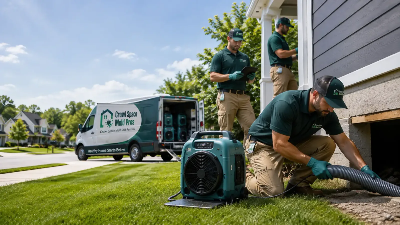 Crawl Space Mold Removal in North Robinson, OH